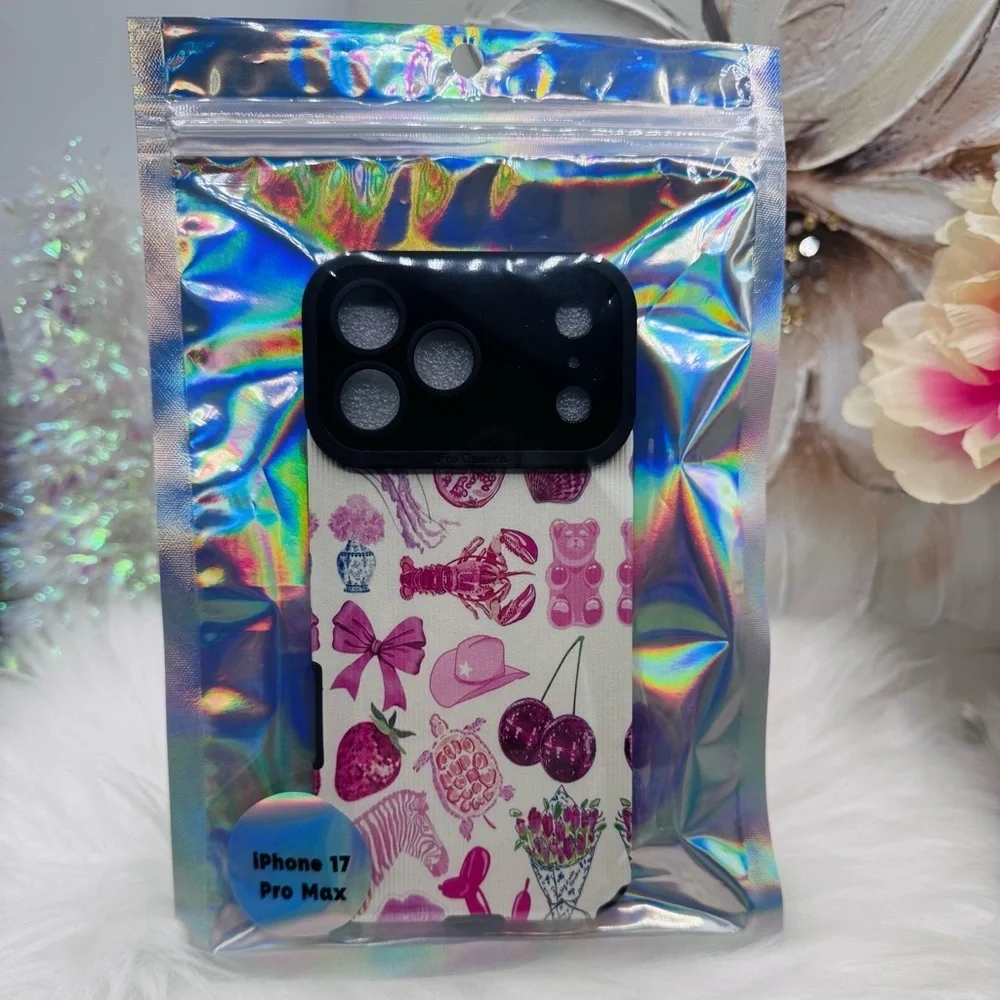 Chic iPhone 17 Pro Max Pink Lover Theme Case
